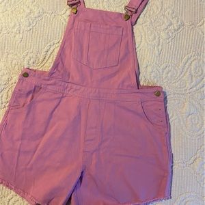 Pink Lily Overall Shorts Brand New